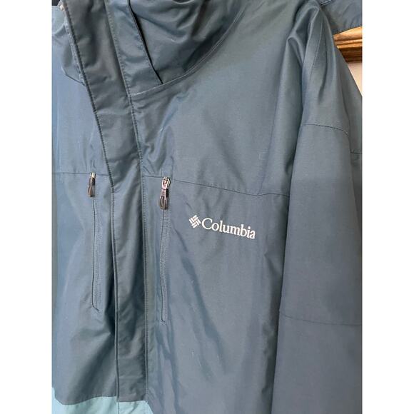 Columbia Interchange 3-in-1 Waterproof Jacket XXL Zip-In Softshell Hooded - Picture 9 of 10